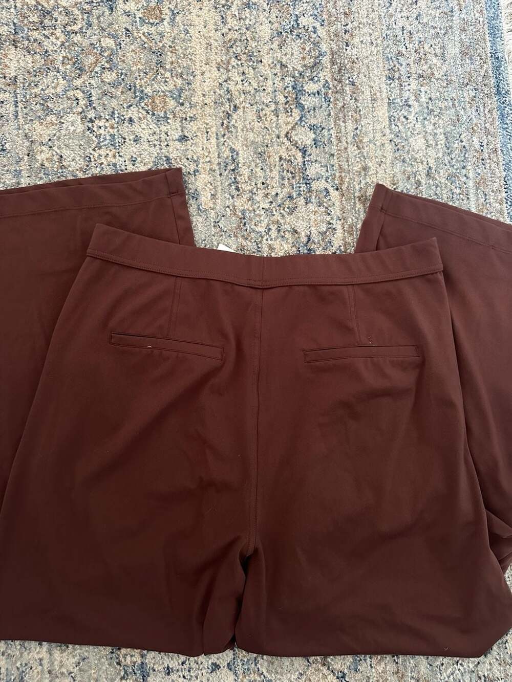 Halara Wide Leg Tailored Pants, Brown - Picture 3 of 3